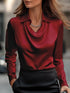 loose boat-neck shirt for women