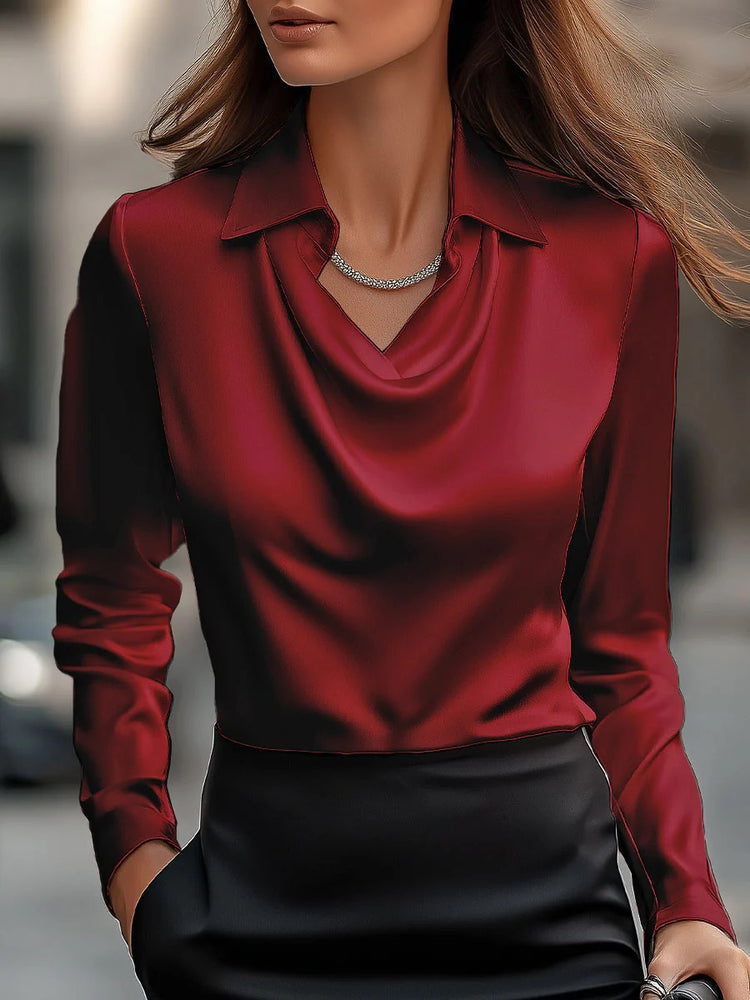 loose boat-neck shirt for women