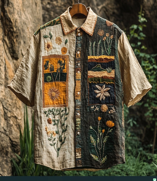 Mens Casual Summer 3D-Printed Short-Sleeve T-Shirt