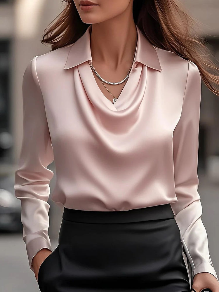 loose boat-neck shirt for women
