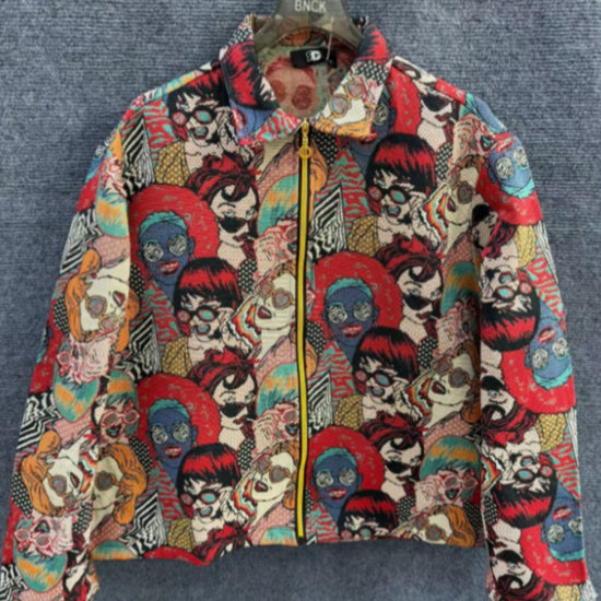 Casual Printed Long-sleeved Shirt