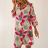 printed lapel cardigan dress to
