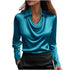 loose boat-neck shirt for women